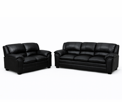 Parker 3+2 Sofa Set - Black