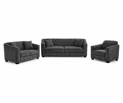 Violet Sofa Set - Black