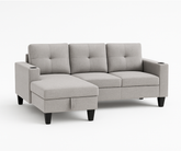Jhonny Reversible Sectional - Grey