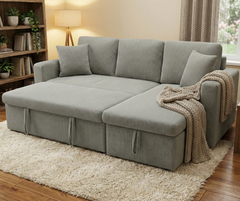 2508 Corduroy Sofabed - Grey