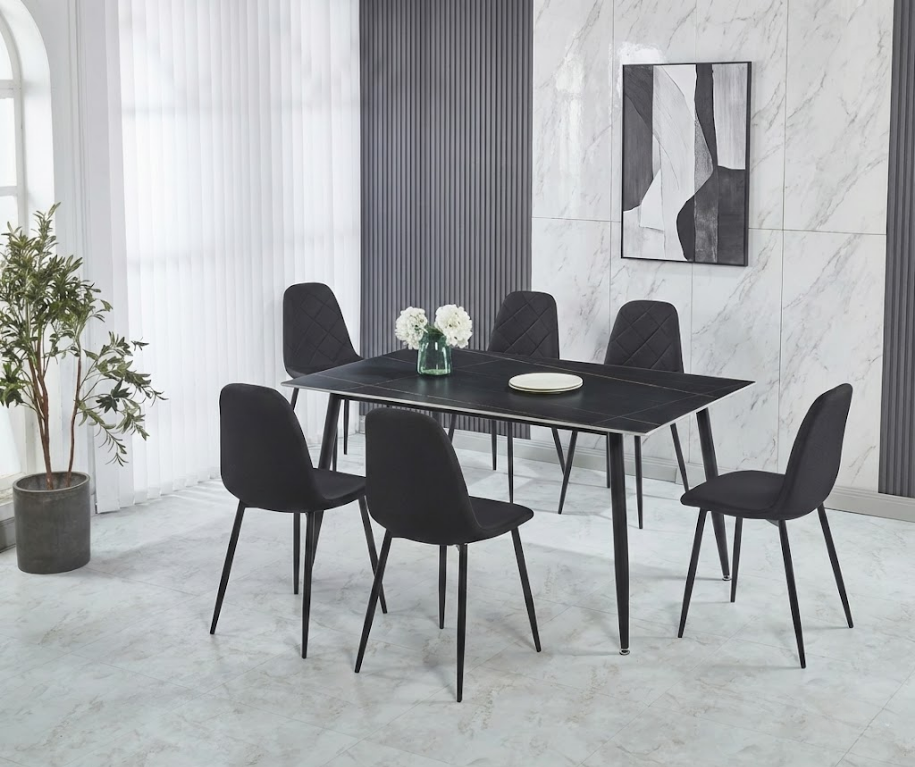 DT-15 Dining Set (6 Chairs) - Standard